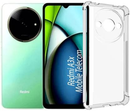 S-Softline Back Cover for Redmi A3x, Transparent Soft Silicon TPU Shockproof