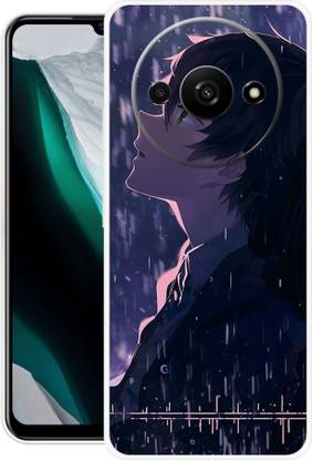 GRAFIQE Back Cover for REDMI A3 HOTARO OREKI, ANIME, RAIN, SAD BOY