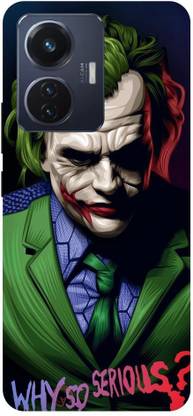 ThePrintlink Back Cover for Vivo T1 44W, JOKER, ANONYMOUS, BATMAN, CARTOON