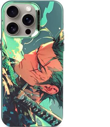 MS-Shield Back Cover for Apple iPhone 15 Pro Max, 3D Anime one piece Zoro Embossed Soft Back Case