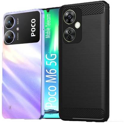 S-Softline Back Cover for Poco M6 5G, Soft Silicon Anti Scratch
