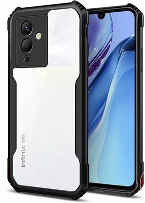 VAPRIF Back Cover for Infinix Note 12 5G, Transparent Hybrid Hard PC, TPU Bumper