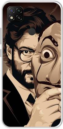 ThePrintlink Back Cover for Redmi 9C, MONEY, HEIST, PROFESSOR, WEB SERIES