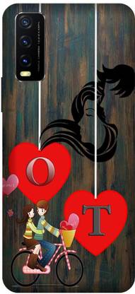 INTELLIZE Back Cover for Vivo Y20i OT, O LOVE T, T LOVE O, O LETTER, T LETTER, OT NAME