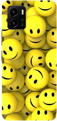 Wall Art Back Cover for Vivo Y15c Smiley, Happy face, Sutterstock Printed