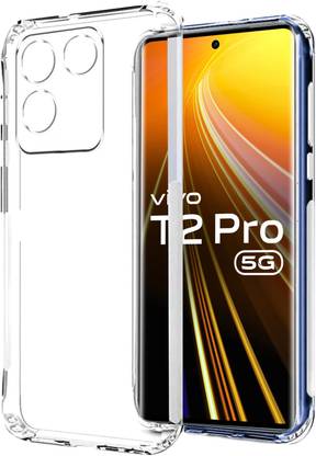 MOBIDEER Back Cover for Vivo T2 Pro 5G, Camera Protection, Slim Shockproof, Anti-Dust Plugs Built-in, Bumper Case