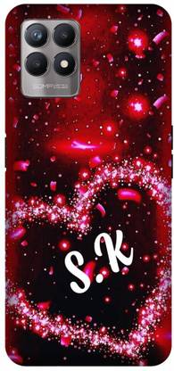 3D U PRINT Back Cover for Realme 8i (5G) ,RMX3151, SK, S LOVES K, NAME, LETTER, ALPHABET, SK LOVE