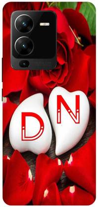 JUGGA Back Cover for vivo V25 Pro 5G, V2158, D LOVES N NAME,D NAME, N LETTER, ALPHABET,D LOVE N NAME