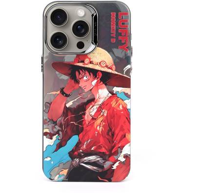 KLAH Back Cover for Apple iPhone 15 Pro Max, 3D Anime One Piece Luffy Printed Soft Back Case