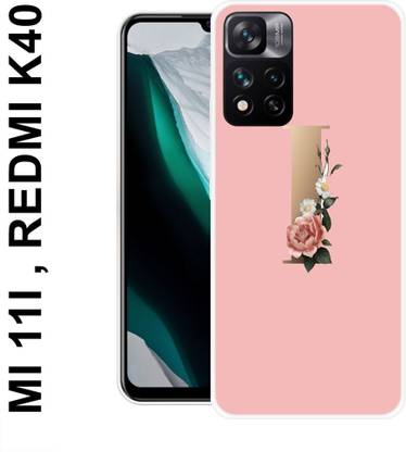 MOBECARE Back Cover for REDMI K40 I, I LETTER, I WORD, I NAME, I ALPHABET, FLORAL I