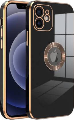 gadvik Back Cover for APPLE I PHONE 11 ELECTROPLATED CASE (BLACK WITH GOLDEN BORDER)
