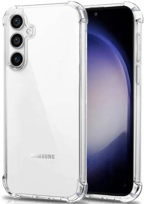 Vlmbr Back Cover for Transparent Back Cover Case for Samsung S24FE (Black, Silicon, Crystal Clear Pack.Q24