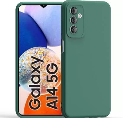 ISAAK Back Cover for Samsung Galaxy A14 5G Shockproof Slim Matte Liquid Soft Silicone TPU Back Case Cover