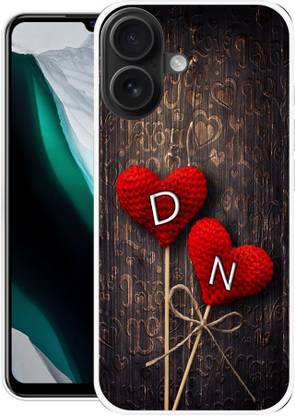 INTELLIZE Back Cover for APPLE iPhone 16 DN, D LOVE N, N LOVE D, D LETTER, N LETTER, DN NAME