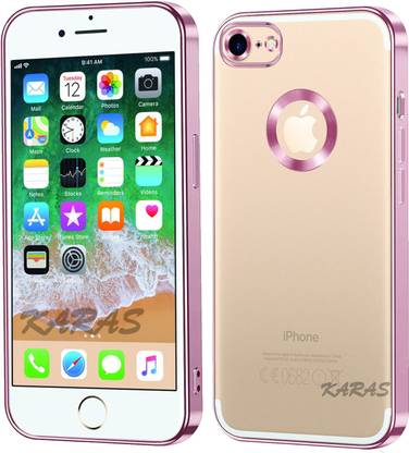 एलनीड्स बैक कवर iPhone 7 / 7G New CD Chrome Back Cover With Ring Logo Cut Pattern Electroplating के लिए