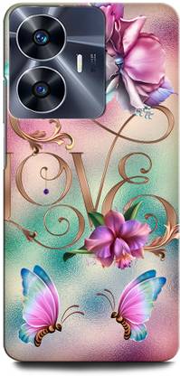 ORBIQE Back Cover for Vivo Y02T LOVE, FLOWER, HEART, COUPLE, BIRD, ROSE, BUTTERFLY