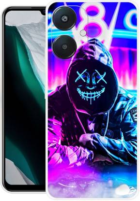Indus Back Cover for REDMI 13C 5G, Alan, Walker, Hacker, Neon, Mask, Joker, 534