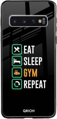 QRIOH Glass Back Cover for Samsung Galaxy S10 Plus