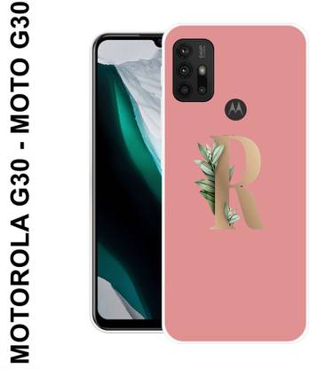 MOBECARE Back Cover for MOTOROLA MOTO G30 R, R LETTER, R WORD, R NAME, R ALPHABET, FLORAL R