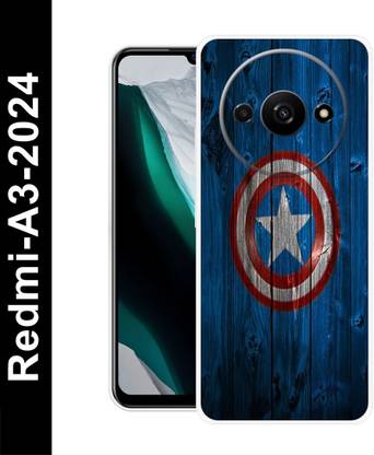 SBS Back Cover for Redmi A3 2024 , AVENGERS, MARVAL, HERO, A NAME LETTER, A LOVE