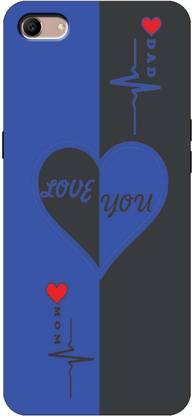 आईप्रिंटों OPPO A83 (2018 Edition), CPH1729 Mom And Dad Love Printed Back Cover के लिए
