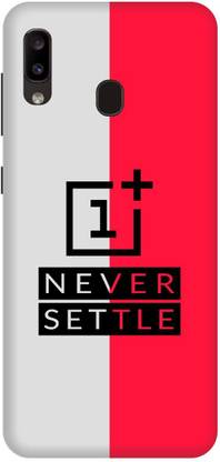 FRONK Back Cover for Samsung Galaxy A30, ONE, PLUS, SIGN, LOGO, NEVER, SETTLE