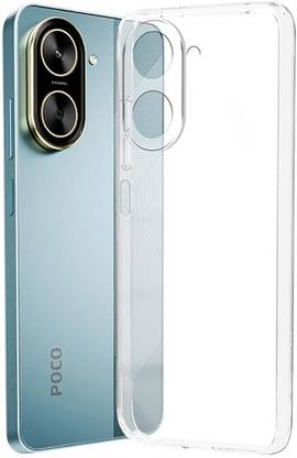 Doyen Creations Back Cover for Poco C71 , Redmi A5 ( 360° Protection Crystal Clear Soft TPU Case with Cushioned Edges )