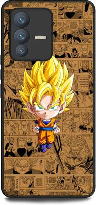INDICRAFT Back Cover for Vivo V23 5G (GOKU, DRAGON BALL Z, SUPERSAIYAN, VEGETA, NARUTO )