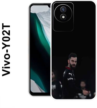 Covertrust Back Cover for Vivo Y02T, Black, Virat, Kohli, Indian, Player ,046