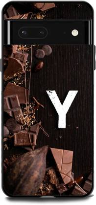 KEYCENT Back Cover for Google Pixel 7A (Y, Y LETTER, Y NAME, CHOCOLATE , BROWN, ALPHABET