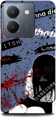 ORBIQE Back Cover for Vivo Y36 GIRL, ALONE, WANNA DIE, LOSER, SAD GIRL