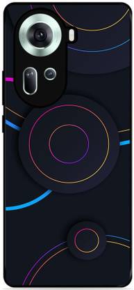 ZETREX Back Cover for OPPO Reno 11 5G On Glossy Metal Phone Cover | CIRCLE THEME