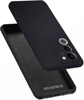VAPRIF Back Cover for Vivo V29 Pro 5G, Vivo V29 5G, Matte Rubberized Soft Silicone Protective Cloth Inside