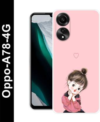 Bluvver Back Cover for Oppo A78 4G, cute girl love back cover