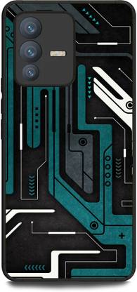 INDICRAFT Back Cover for Vivo V23 Pro 5G (BLACK SHARK, CHIP, TECHNOLOGY, VALOR, TEXTURE, GAMING )