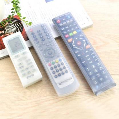 Bletilla Pouch for 3 Pieces Silicone Remote Cover, Remote Case for Television, Home Theater, Air Conditioner