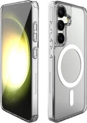 VURIOZZ Back Cover for Original Samsung Galaxy S24 Plus Transparent Magsafe Anti-Scratch Protection