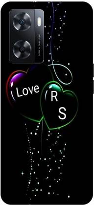 Voleano Back Cover for OPPO A57, CPH2387, R S, R LOVES S, NAME, ALPHABET, RS LOVE, HART