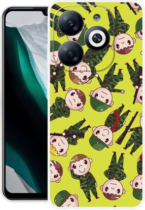 Indus Back Cover for Infinix SMART 8 Plus, Kids, Baby, Soldier, Army, Texture, 547