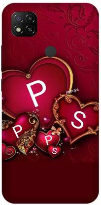 Printrembo Back Cover for Redmi 9Active,MZB0A0SIN,PS,P LOVES S,NAME,PS Love,ALPHABET