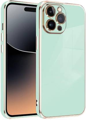 Stone World Back Cover for Apple iphone 15 Pro Max | View Electroplated Chrome 6D Case Soft TPU