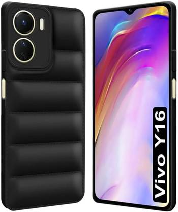 rahul Back Cover for Vivo Y16 | Liquid Silicon Matte Soft Case | Puff Case