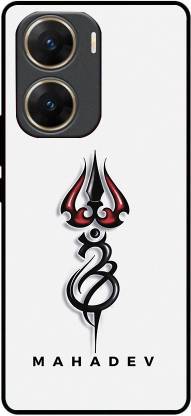 FAZAKA Back Cover for VIVO V29E 5G On Glossy Metal Phone Cover | MAHADEV TRISHUL