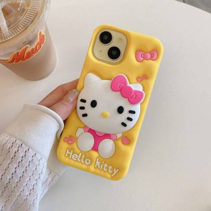 COVERLOGY Back Cover for iphone 16, yellow new kitty