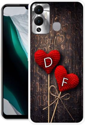 INTELLIZE Back Cover for Infinix HOT 12 Play DF, D LOVE F, F LOVE D, D LETTER, F LETTER, DF NAME