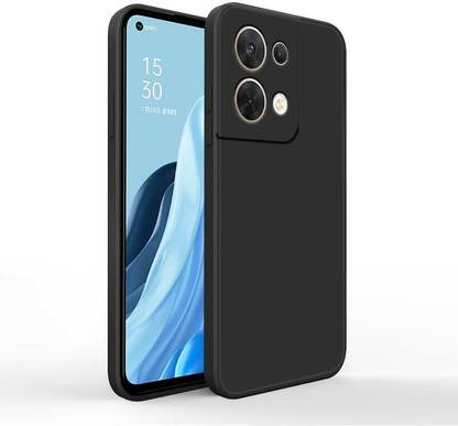 COVERHEAD Back Cover for Back Cover for Reno8-CPH23 Shockproof TPU Back Case CoverBlack, Silicon