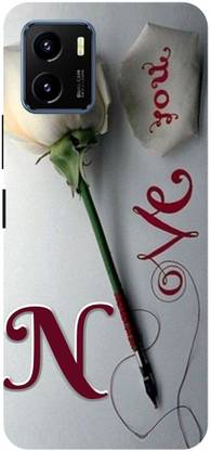 DIKRO Back Cover for vivo Y15c, V2147, N, NAME, LETTER, ALPHABET, LOVE