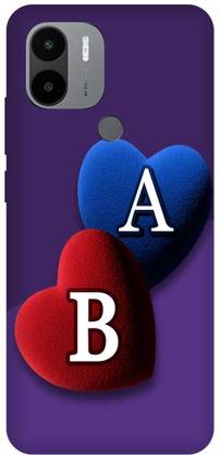 Phone Milaley.com Back Cover for POCO C51, MZB0DXKIN, AB, ALOVESB, NAME, ALPHABET, ABLOVE, HART