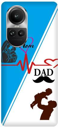 JUGGA Back Cover for OPPO Reno10 Pro 5G, MOTHER, MAA, FATHER, LIFE LINE, I LOVE MY MOM DAD