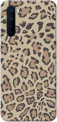 NDCOM Back Cover for OnePlus Nord Leopard Texture Print Printed Hard Case